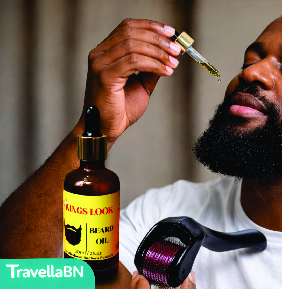 Kings Look Beard Oil – 60ml Natural Beard Growth & Grooming Oil for Men - Image 2